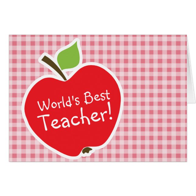 Apple en Rubor Pink Gingham (Anverso (Horizontal))