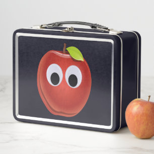 Apple, fruta roja con ojos de google - Personaliza