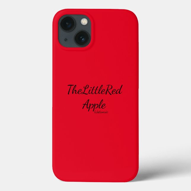 apple iphone13 funda rojo arte y diseño (Reverso)