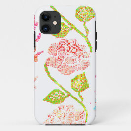 apple iphone 11 estilo de diseño de flor funda