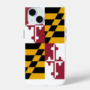 Apple iPhone 15 Funda-Mate con bandera de Maryland