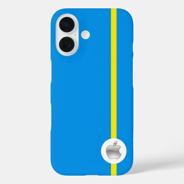 Apple iPhone 16 Funda azul (Reverso )