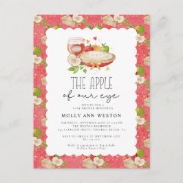 Apple of our Eye Baby Shower Invitación