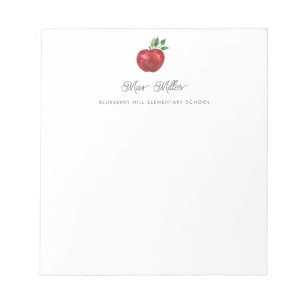 Apple para el Bloc de notas personalizado del prof