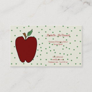 Apple para la tarjeta de visita del profesor
