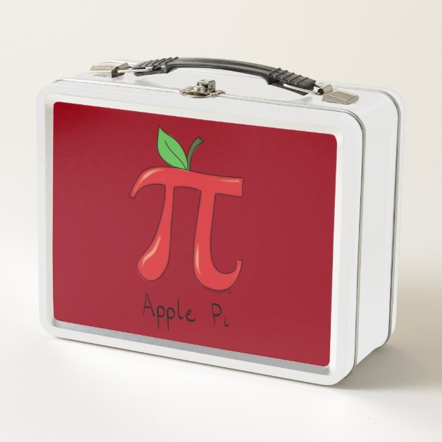 Apple Pi Cute Math Pi Day Lunch Box (Anverso)