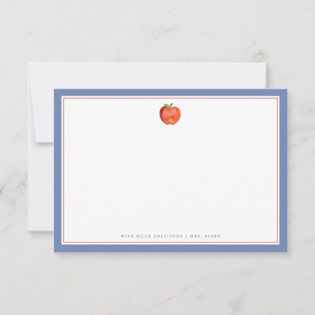 Apple profesores | Tarjeta pequeña plana (Anverso)