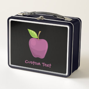 Apple Purple Metalizado Lunch Box