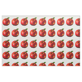 Apple rojo imprime la tela