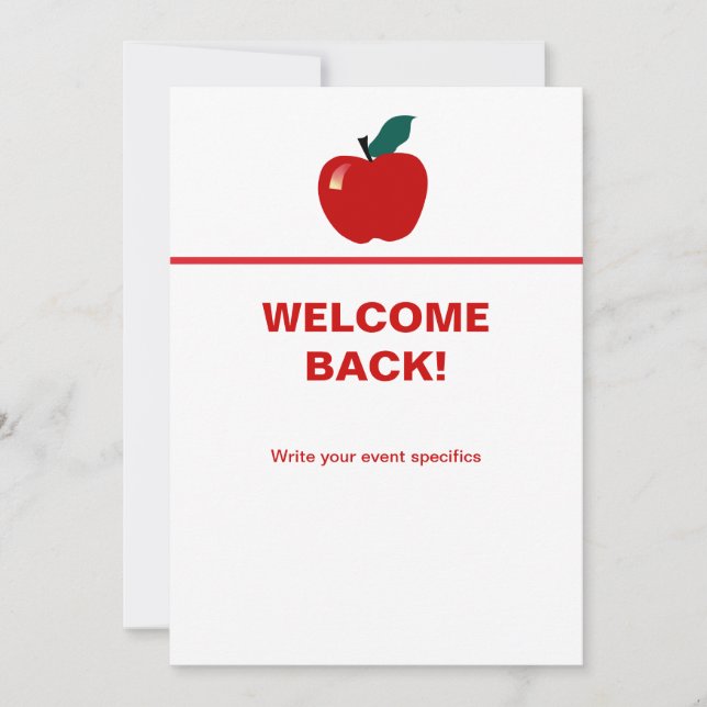Apple, vuelve a la escuela (Anverso)