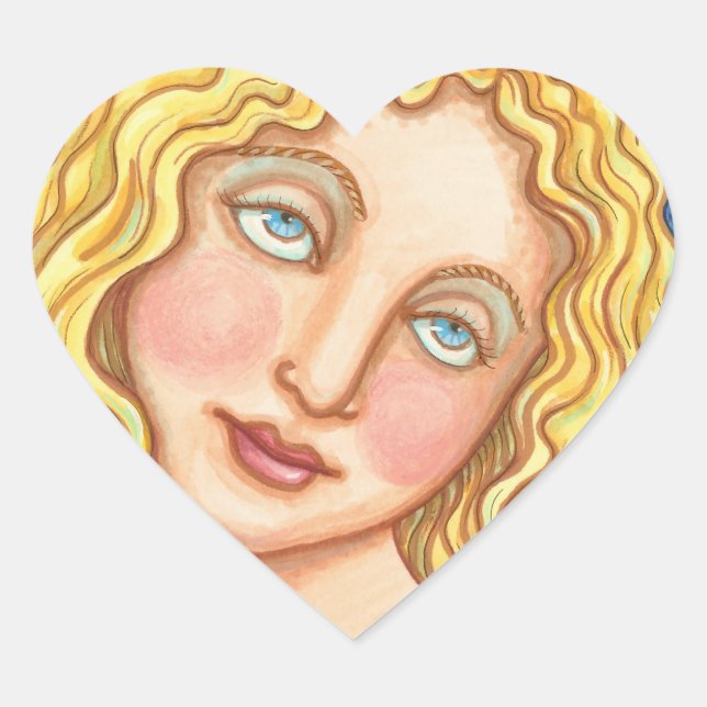 APPLE Y EVE FOLK PEGATINAS DE ARTE (Anverso)