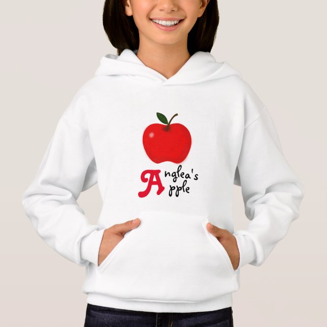 Apple y tu nombre inicial "A" (Anverso)