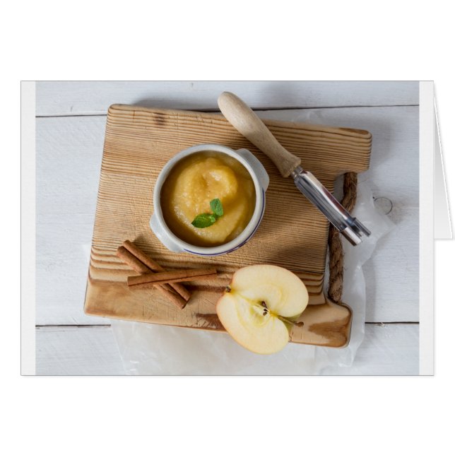 Applesauce con canela en tazón de gres (Anverso (Horizontal))
