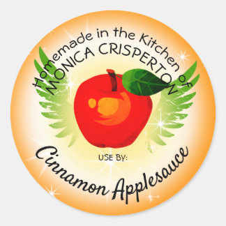 Applesauce manzana etiqueta personalizada de recub