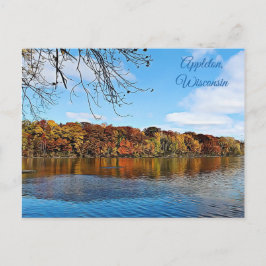 Appleton, Wisconsin Fall deja tarjeta postal