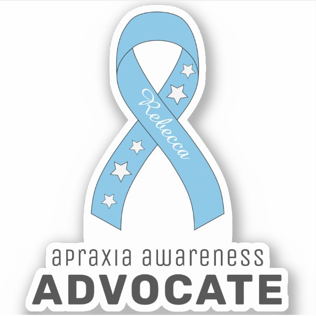 Apraxia Conciencia Advocate Pegatina de Vinilo (Anverso)