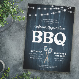 Apreciación del cliente Invitación a BBQ Rustic Bl
