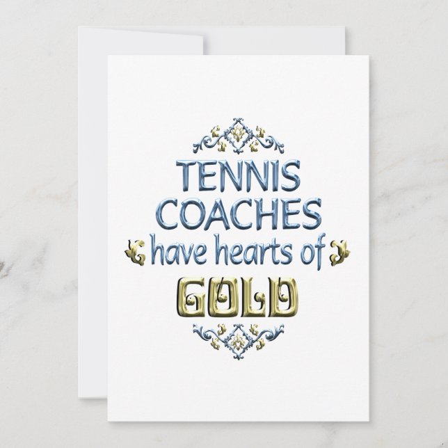Apreciación del entrenador de tenis (Anverso)