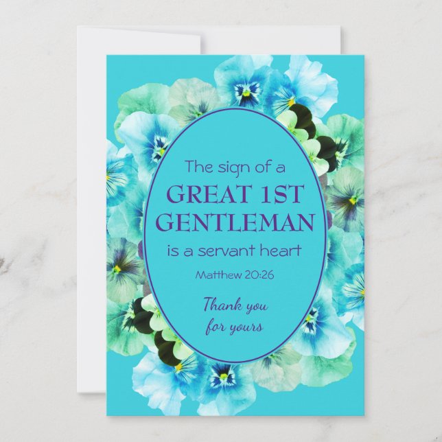 APRECIACIÓN DEL PASTOR | 1.ᵉʳ GENTEMANO | Gracias (Anverso)