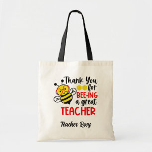 Apreciación del profesor de abeja a las bolsas per