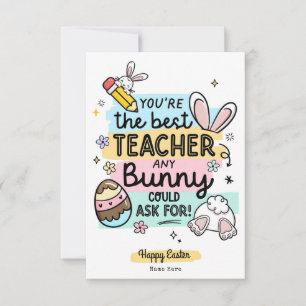 Apreciación del profesor de Pascua Feliz Tarjeta d