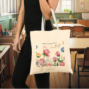 Apreciación del profesor floral gracias a la bolsa