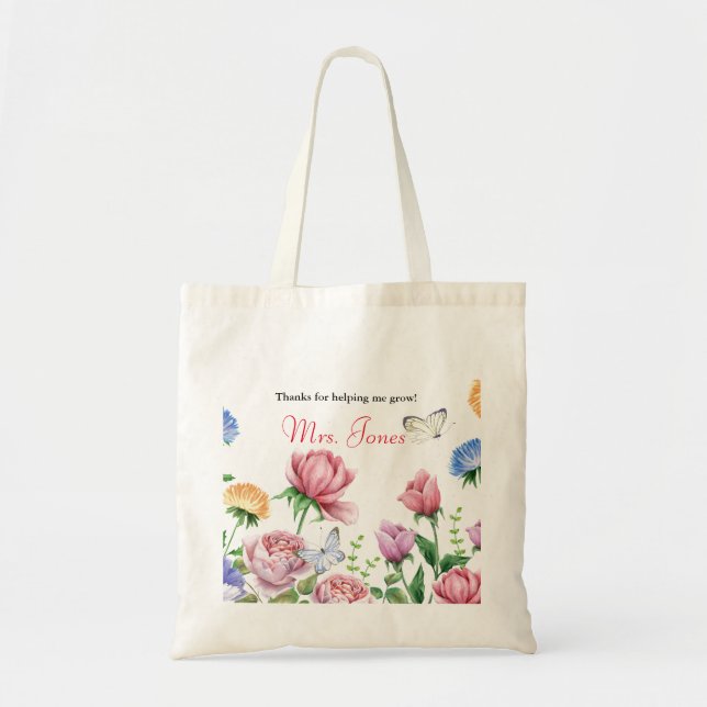 Apreciación del profesor floral gracias a la bolsa (Frente)