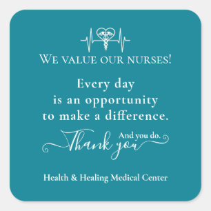 Apreciación Pegatina Enfermera Semana Mes Bulk