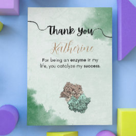 Apreciación por la tarjeta de agradecimiento a los