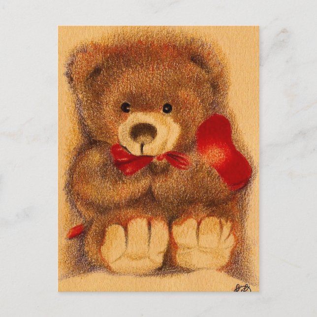 Apreciada postal de Teddy Bear (Anverso)