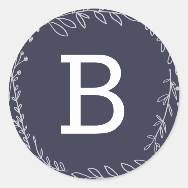 Apreciado | Pegatinas de vacaciones en monograma (Anverso)