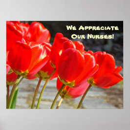 Apreciamos a nuestras enfermeras! posters de estam