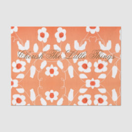 Apreciar las pequeñas cosas del papel del tejido