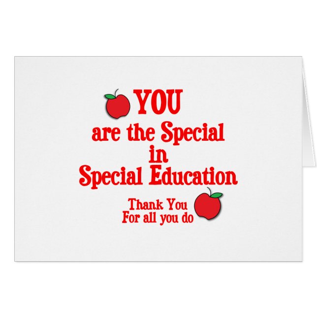 Aprecio de la educación especial (Anverso (Horizontal))