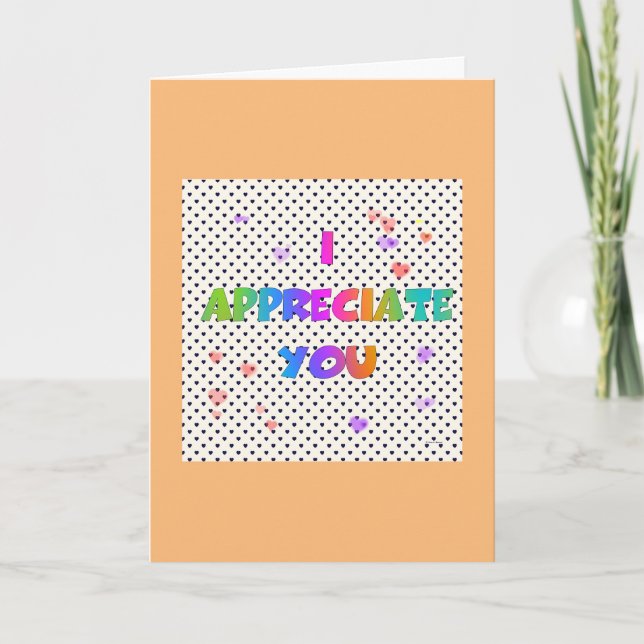 APRECIO SU TARJETA (Anverso)