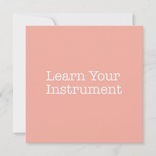 Aprenda su tarjeta de nota de instrumentos