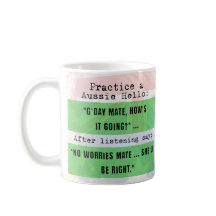 Aprende a aussie lingo divertido taza de café