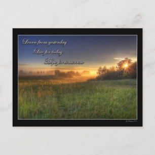 Aprende de ayer...... postal