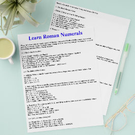Aprende Números Romanos Rápidamente | Hojas Educat