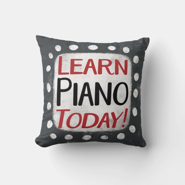 Aprender el Cojín decorativo de Piano Today (Anverso)