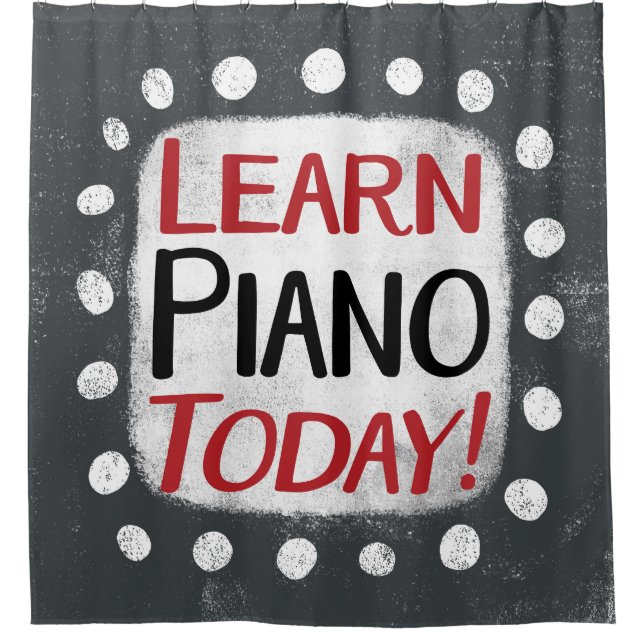 Aprender Piano Hoy Cortina De Ducha (Anverso)