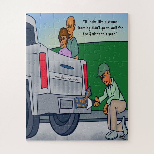 Aprendizaje a distancia rompecabezas 56 piezas (Vertical)