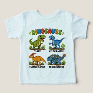 Aprendizaje de especies de dinosaurios para niños