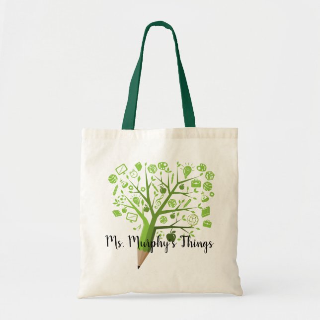 Aprendizaje del bolso de los profesores del árbol (Frente)