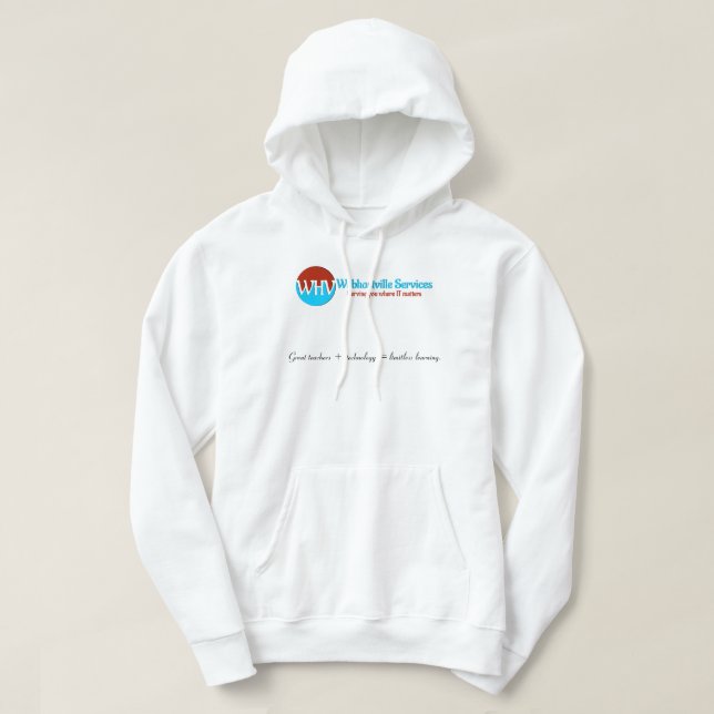 Aprendizaje ilimitado: sudadera encapuchada mascul (Diseño del anverso)