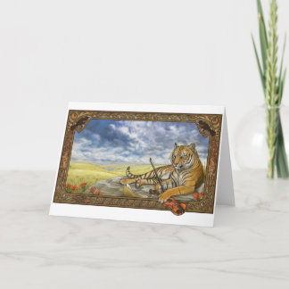 Aprendizaje jugar la tarjeta de felicitación