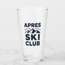 Apres Ski Club Logo de Montaña - Hombres de Invier