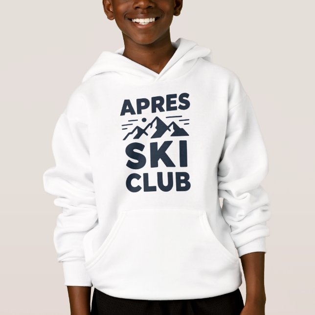 Apres Ski Club Mountain Logo - Custom Mens Winter  (Anverso)