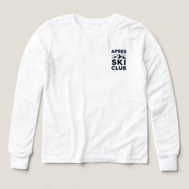 Apres Ski Club Mountain Logo - Custom Mens Winter  (Diseño frontal)