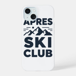 Apres Ski Club Mountain Logo - Custom Mens Winter 
